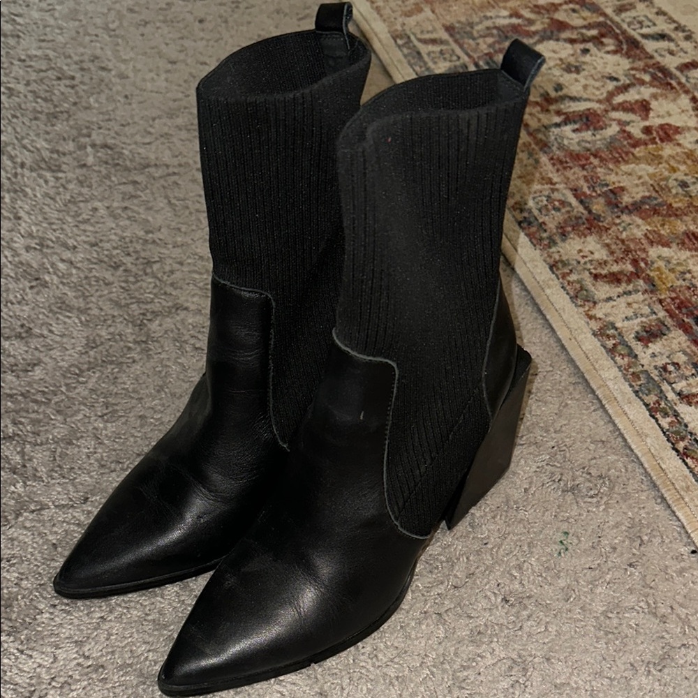 Steve Madden Black Heeled Boots